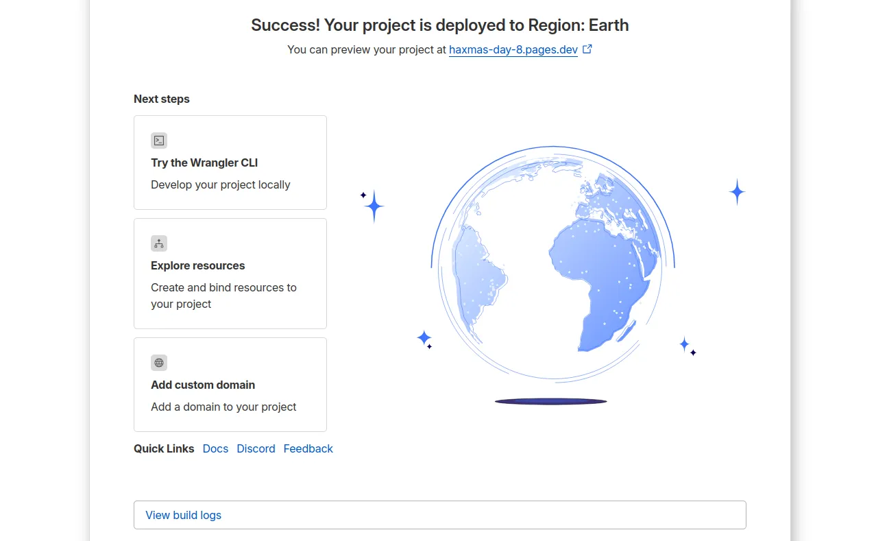 cloudflare pages deployed